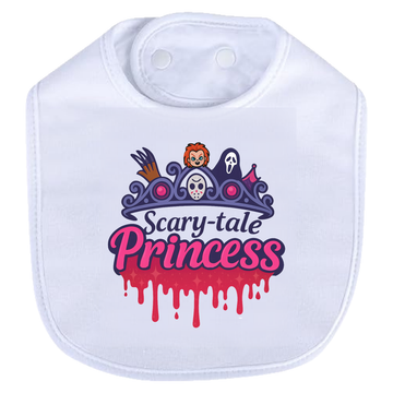 Scarytale Princess Bib - white