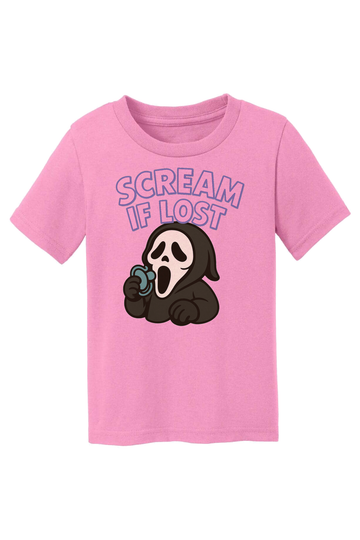 Scream If Lost T-Shirt - pink