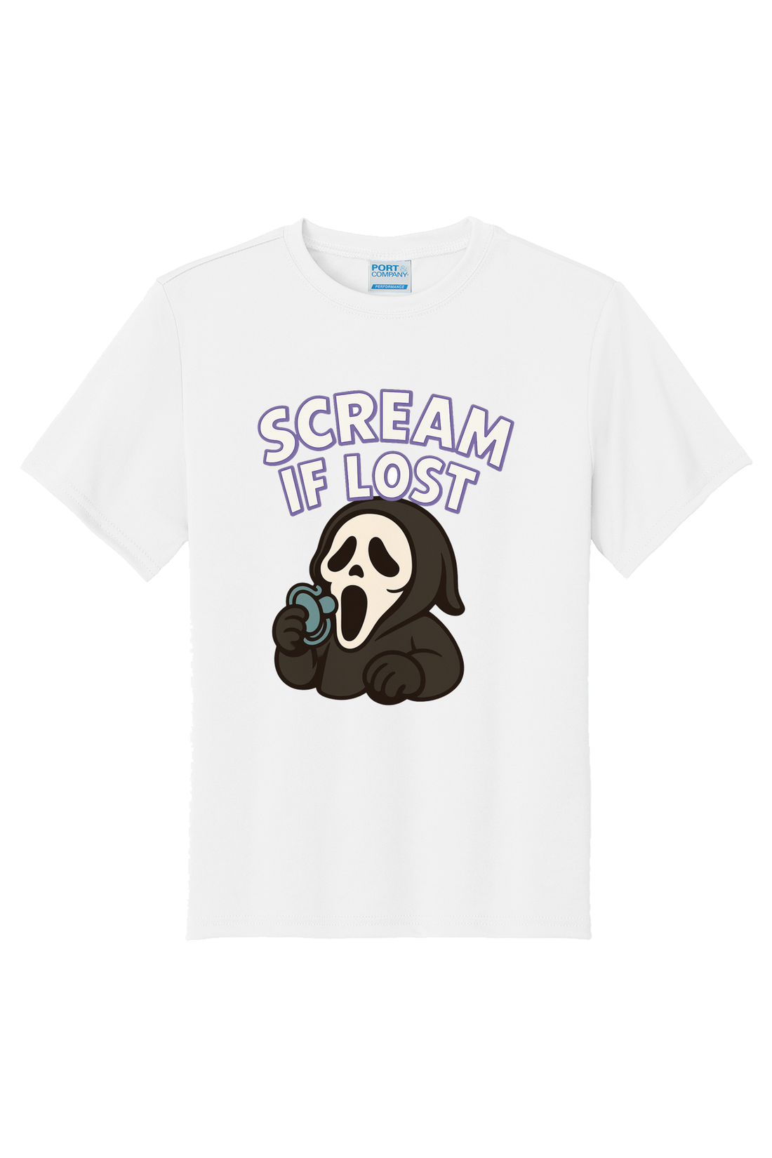 Scream If Lost T-Shirt - white