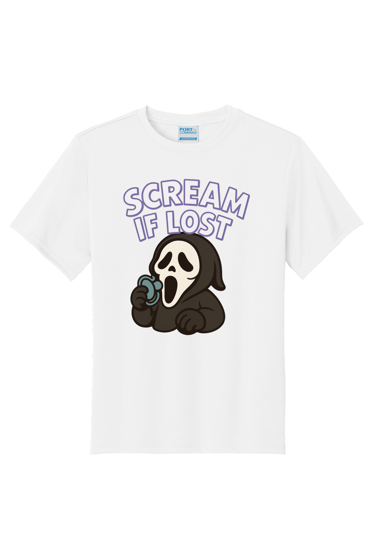 Scream If Lost T-Shirt - white