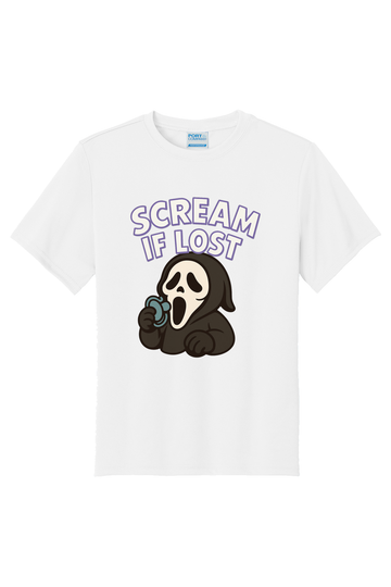 Scream If Lost T-Shirt - white