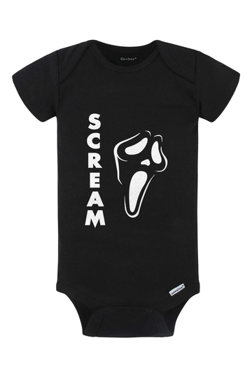 Scream Vertical Onesie - black