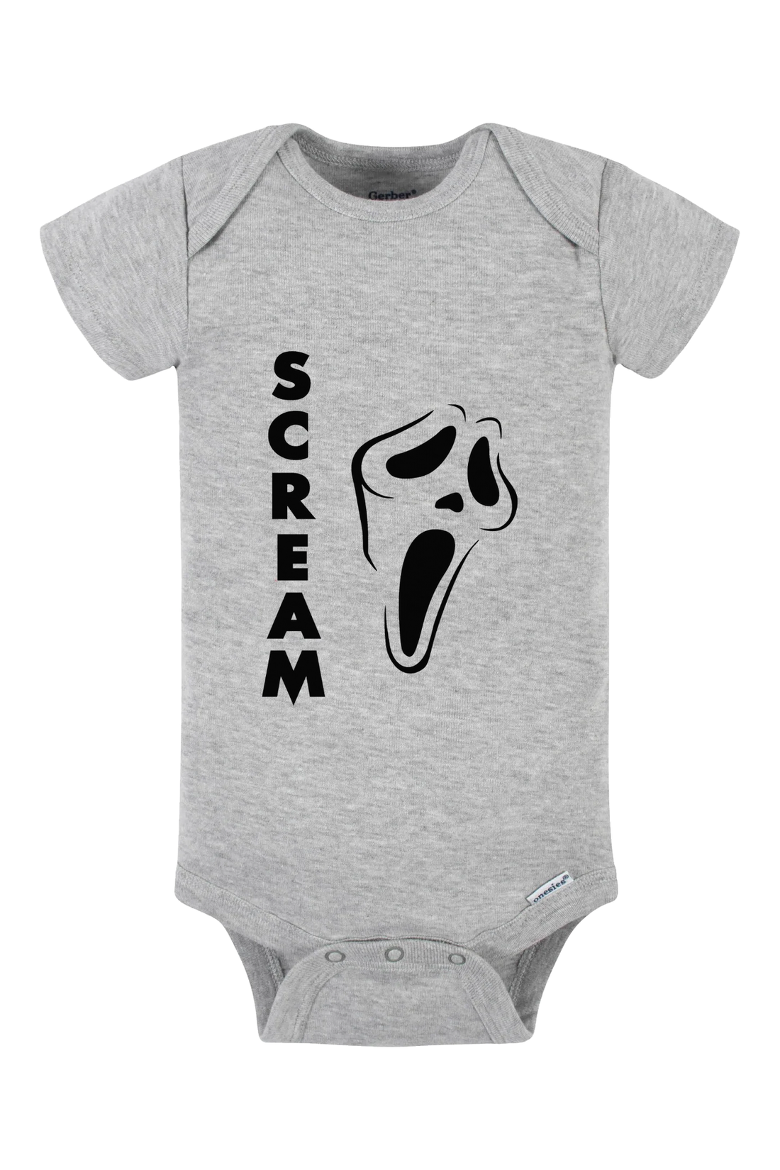 Scream Vertical Onesie - black