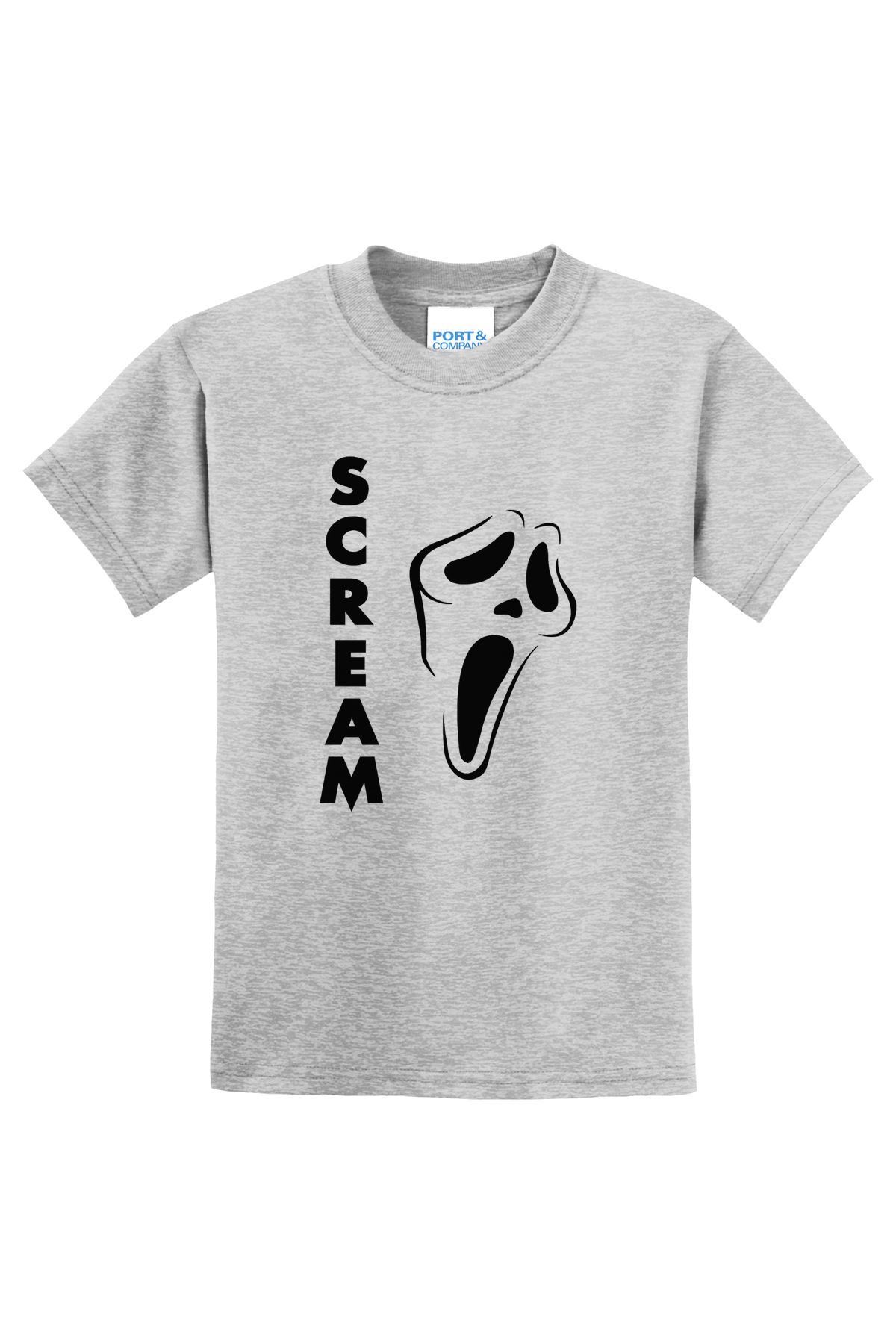 Scream Vertical T-Shirt - gray
