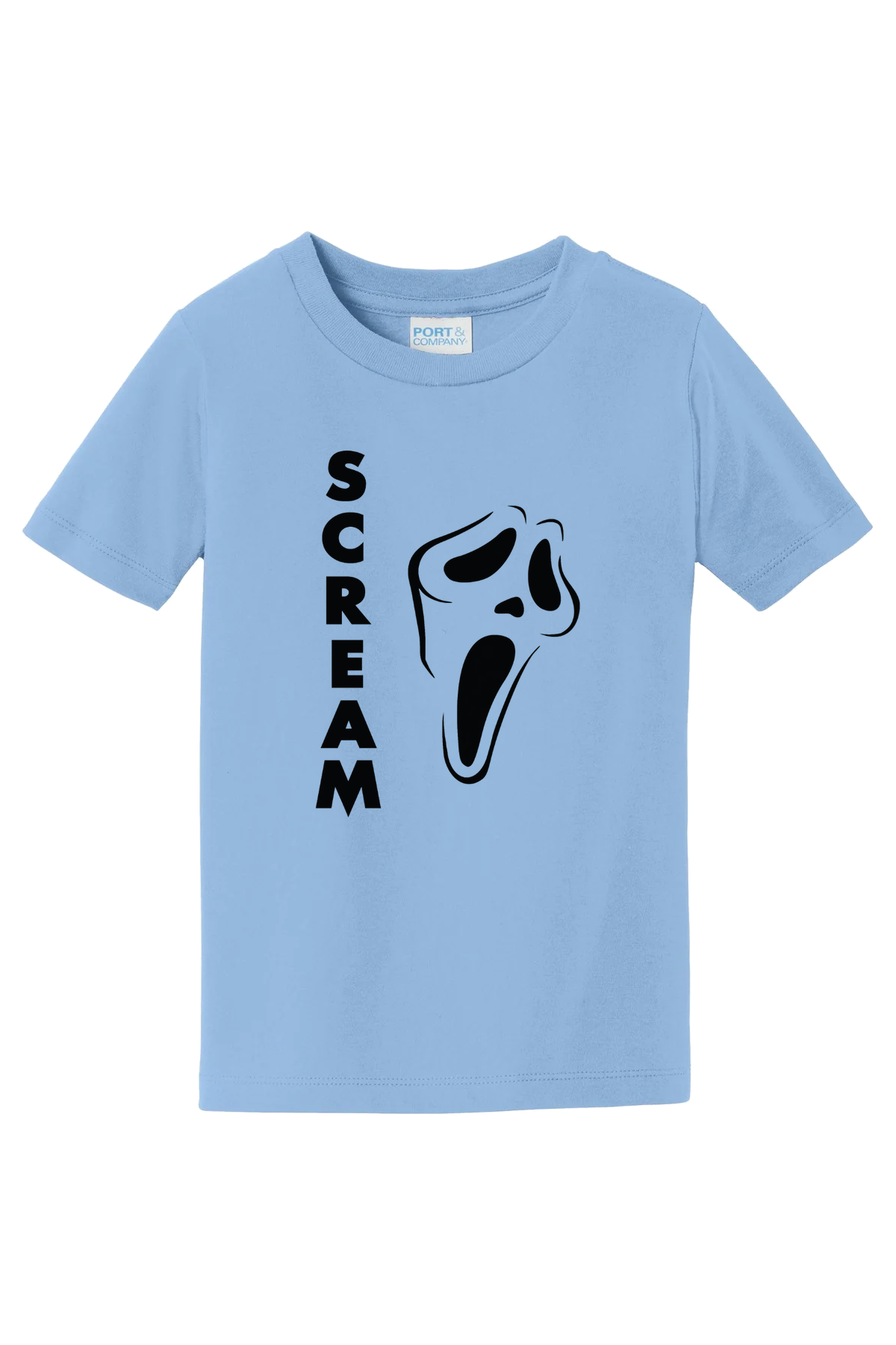 Scream Vertical T-Shirt - light blue