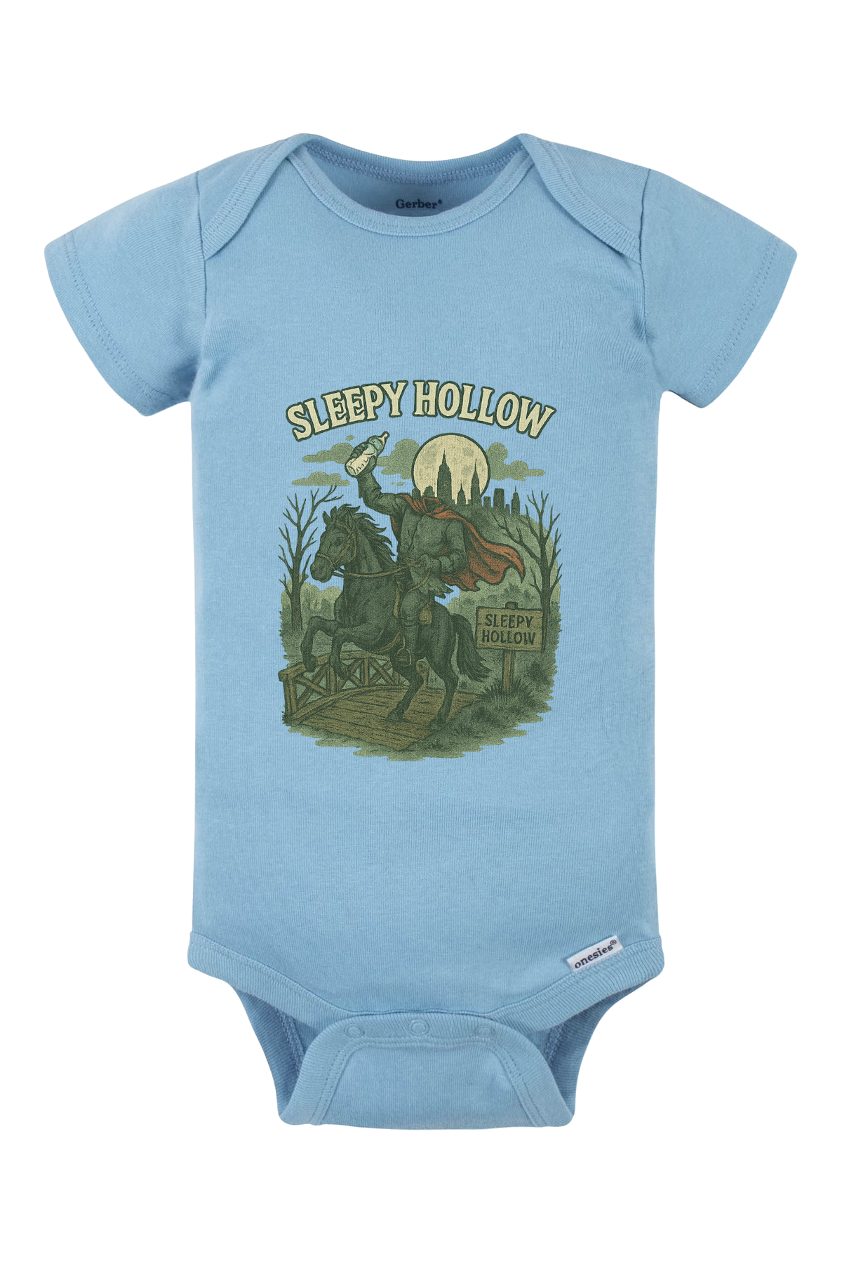 Sleepy Hollow Onesie - light blue
