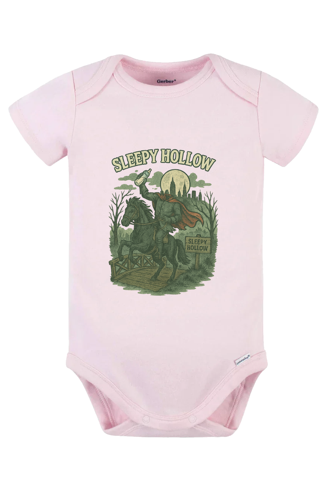 Sleepy Hollow Onesie - pink