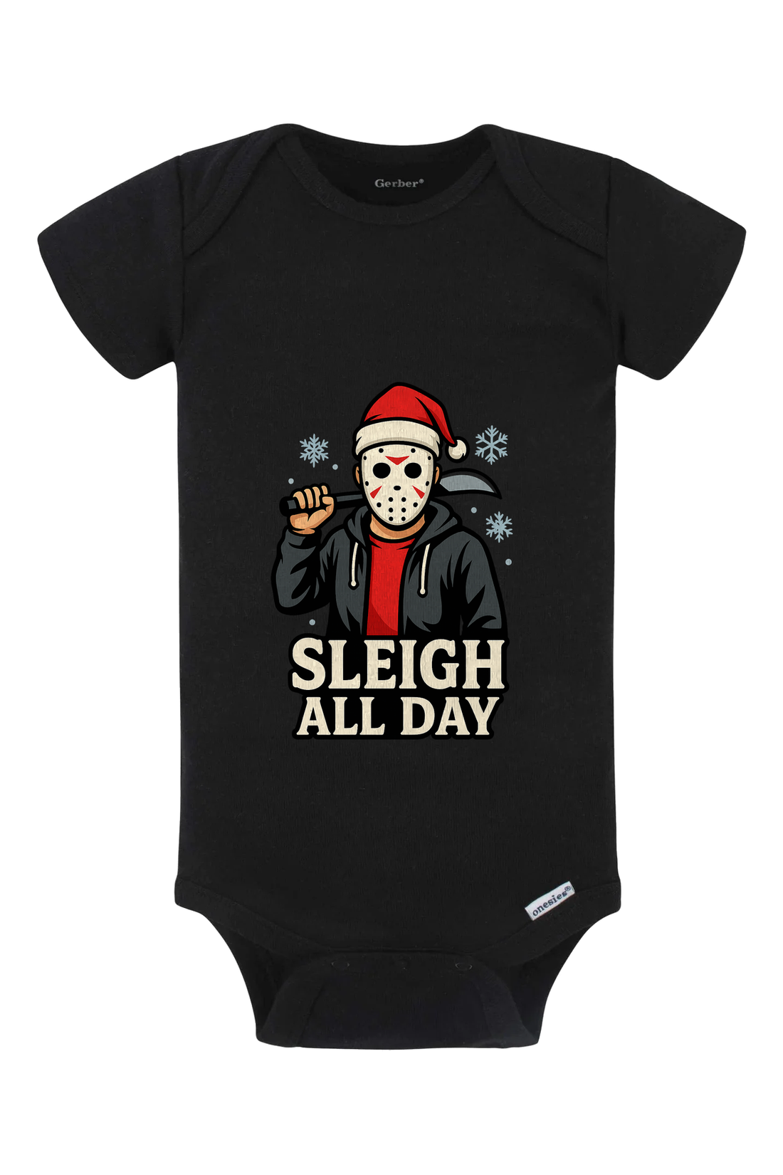 Sleigh All Day Onesie - gray