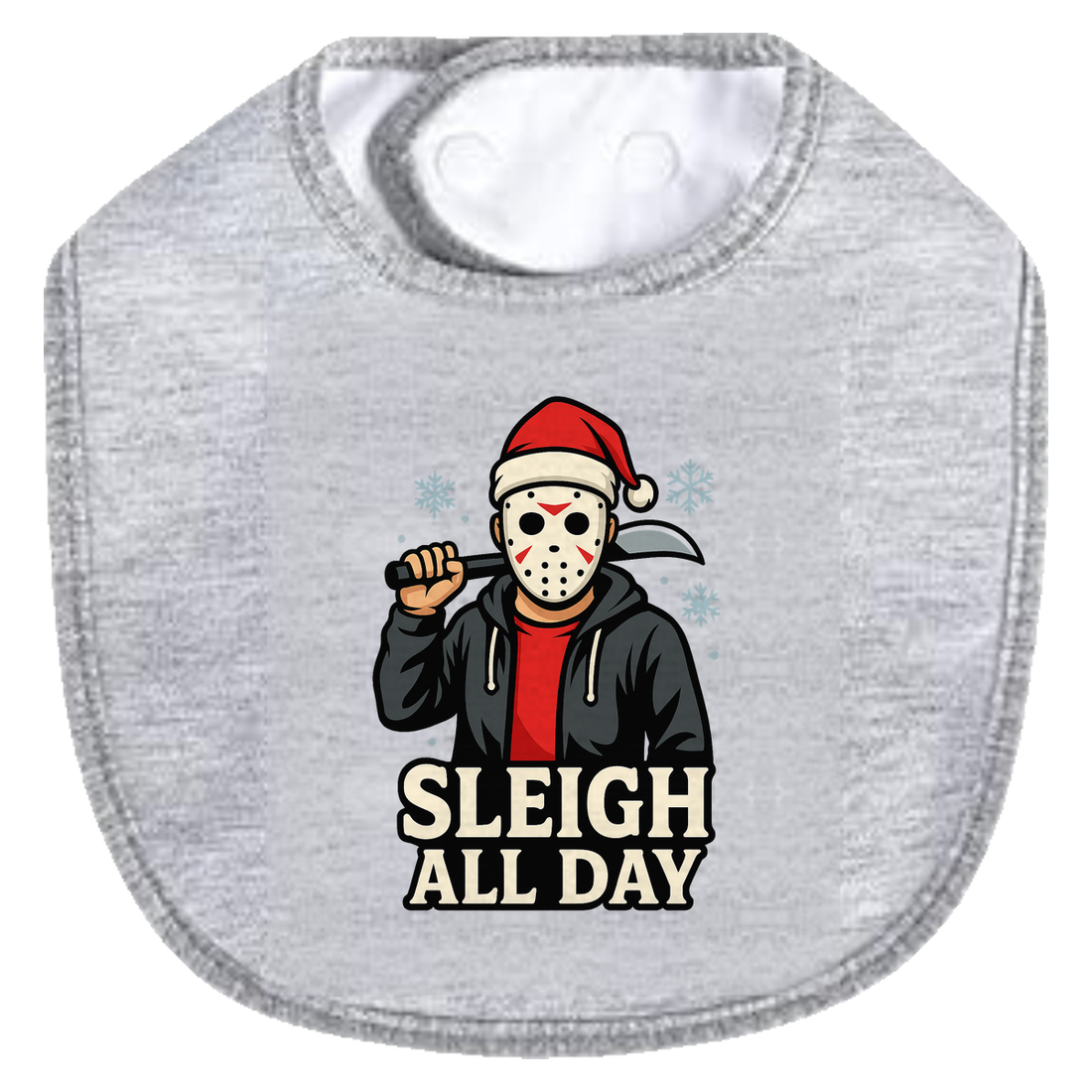 Sleigh All Day Bib - white