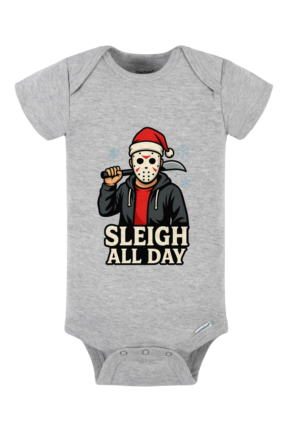 Sleigh All Day Onesie - gray