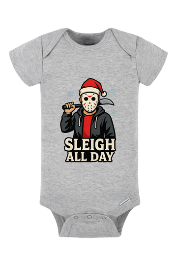 Sleigh All Day Onesie - gray