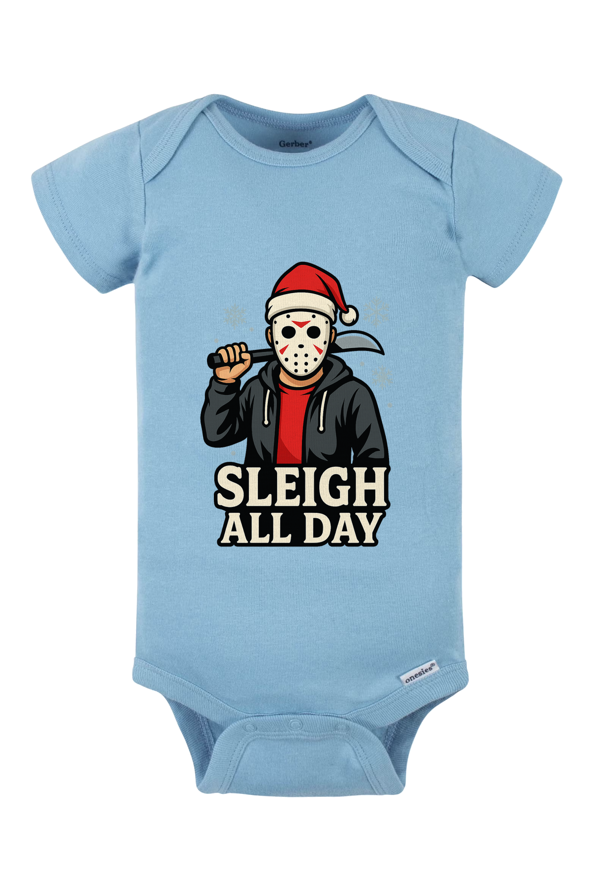 Sleigh All Day Onesie - light blue