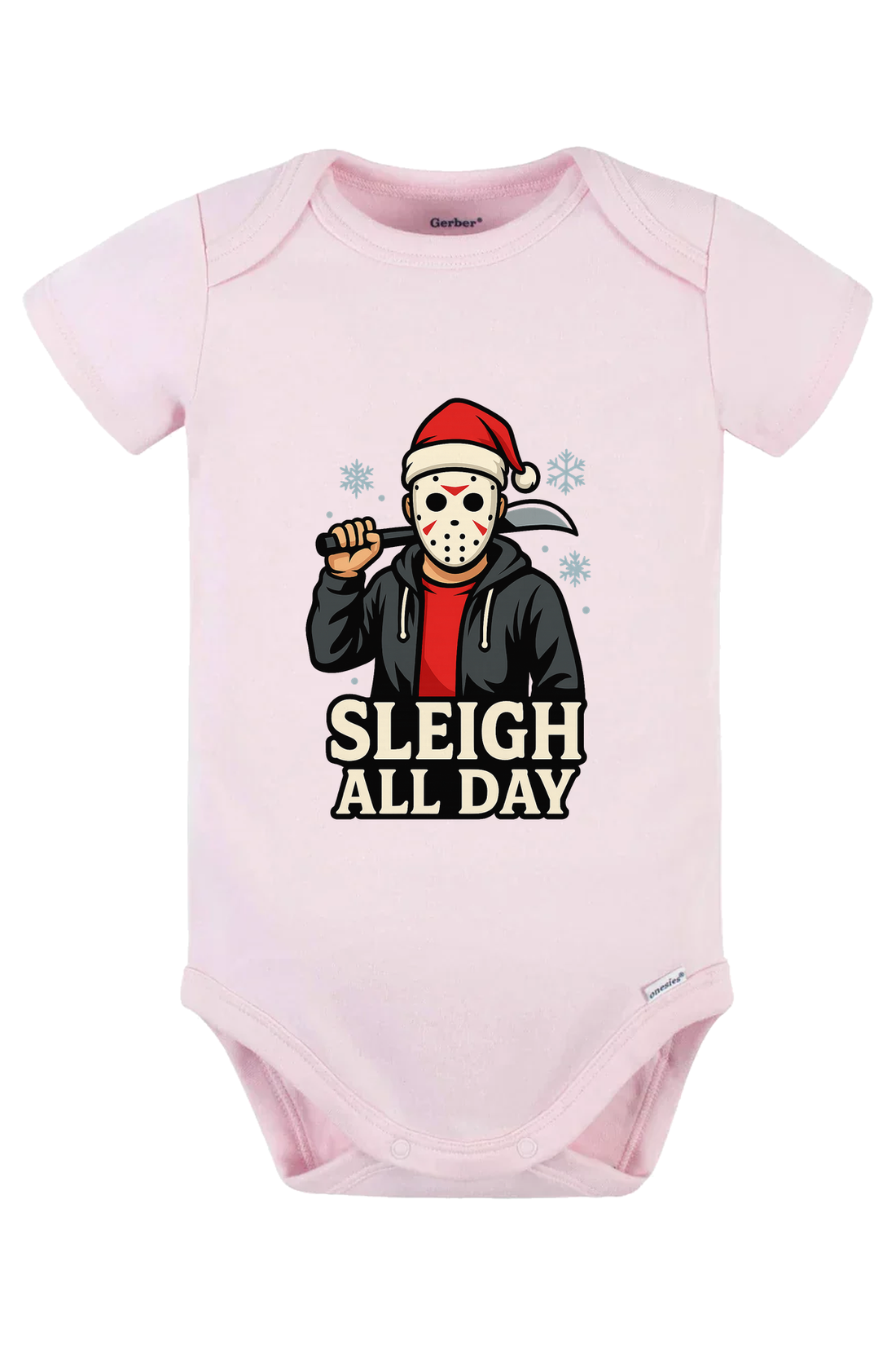 Sleigh All Day Onesie - gray