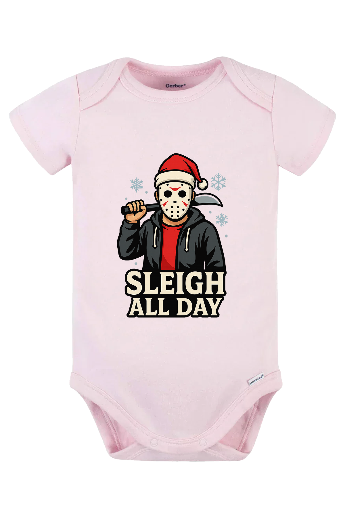 Sleigh All Day Onesie - pink