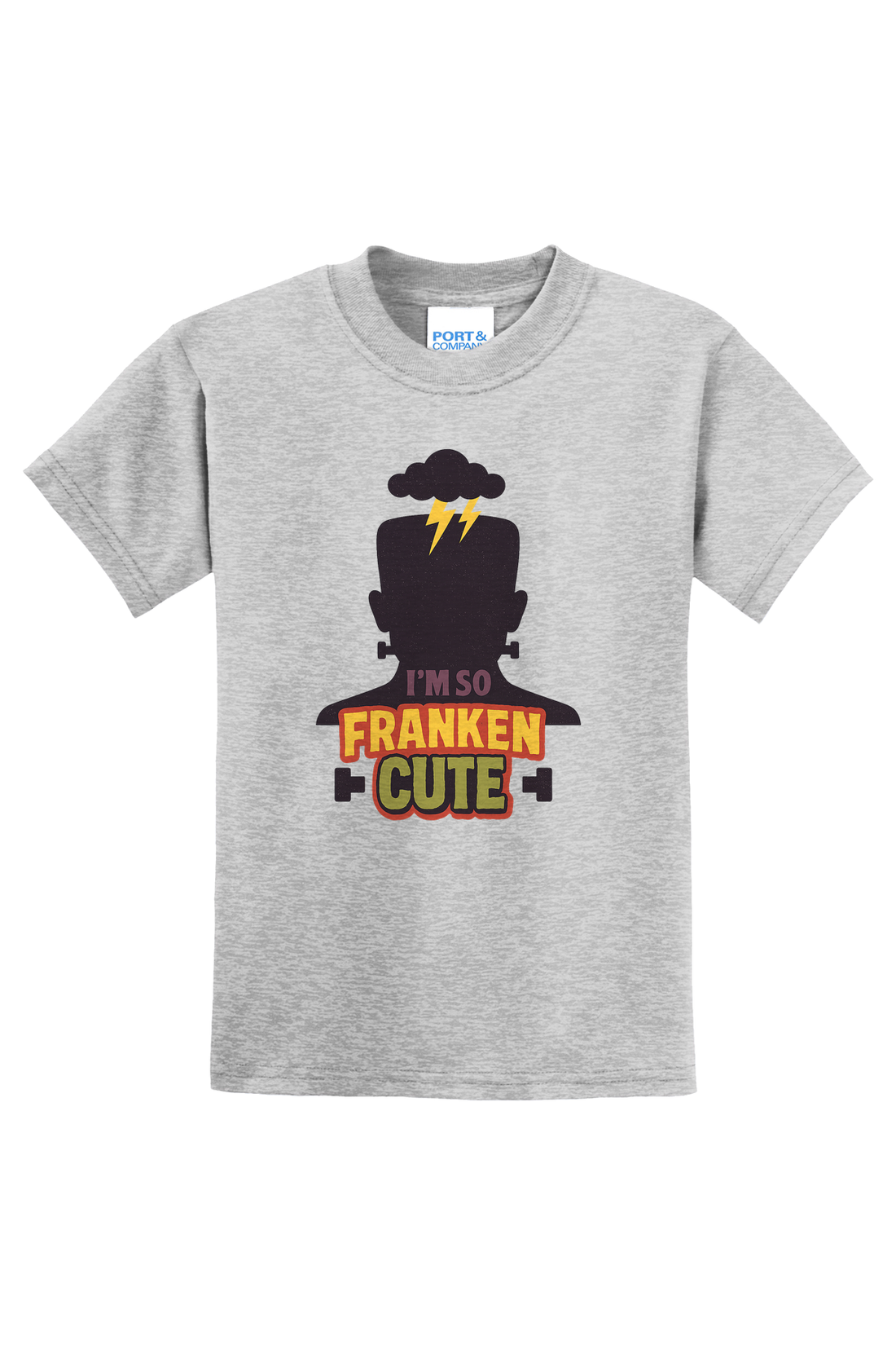 So Franken Cute Character T-Shirt - gray
