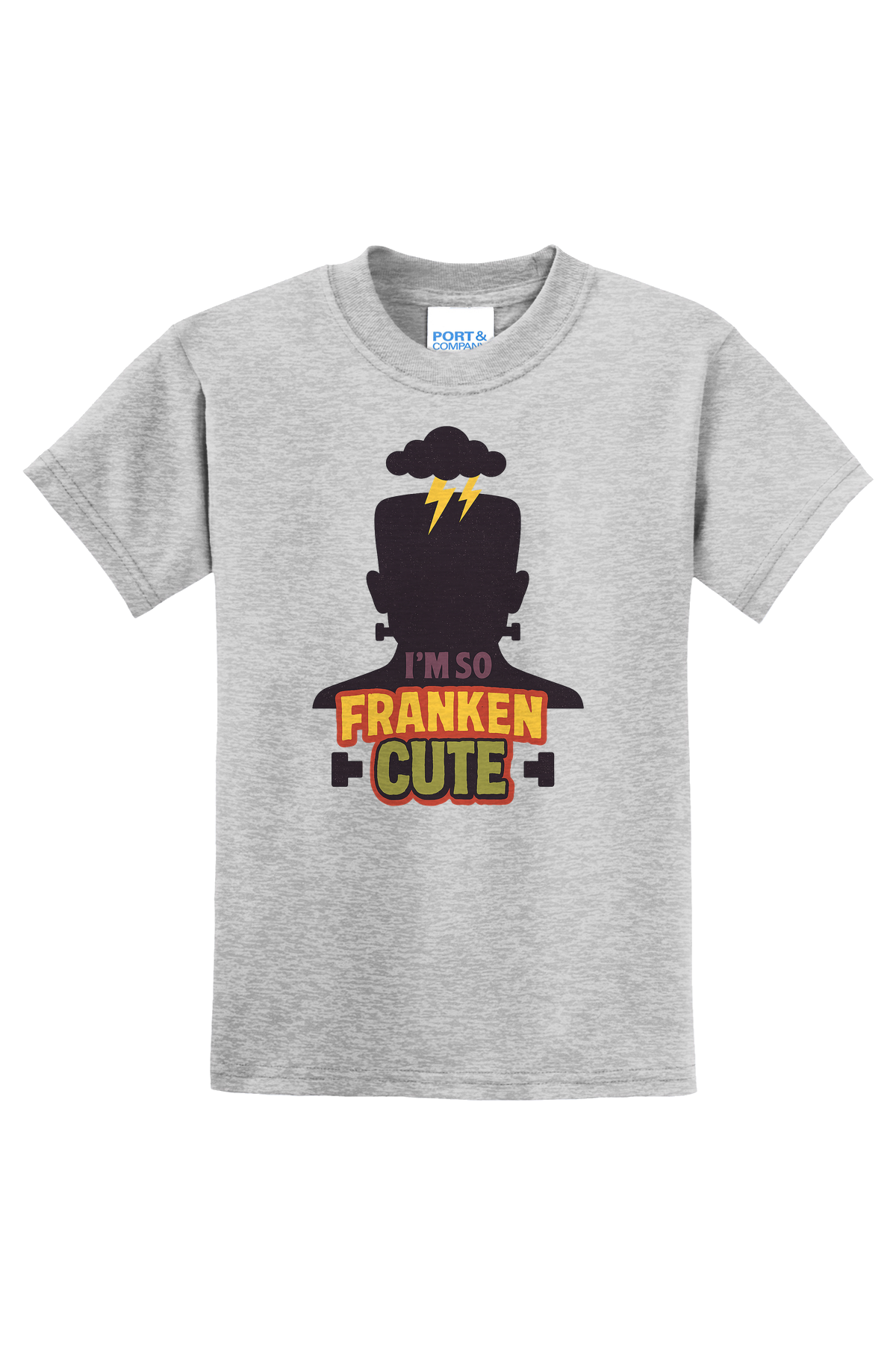 So Franken Cute Character T-Shirt - gray