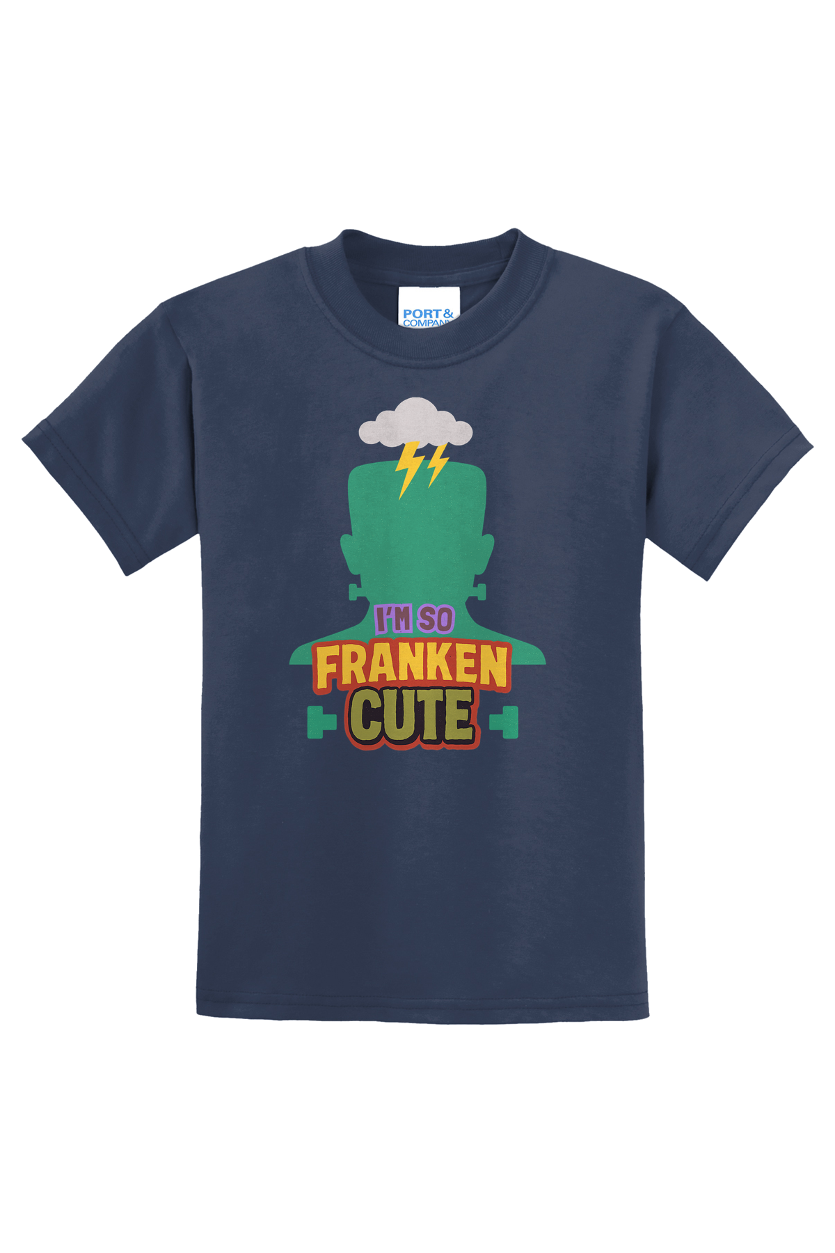 So Franken Cute Character T-Shirt - navy blue