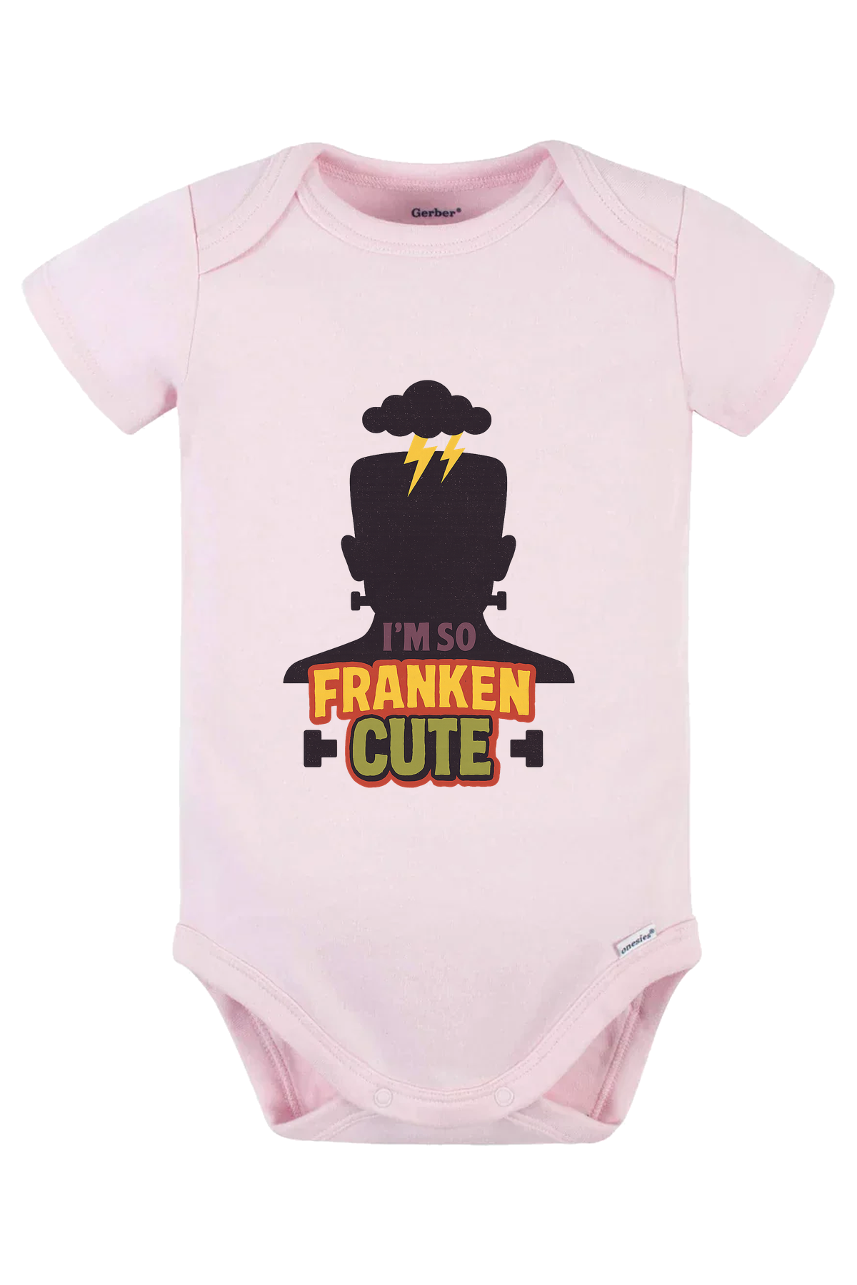 So Franken Cute Character Onesie - pink