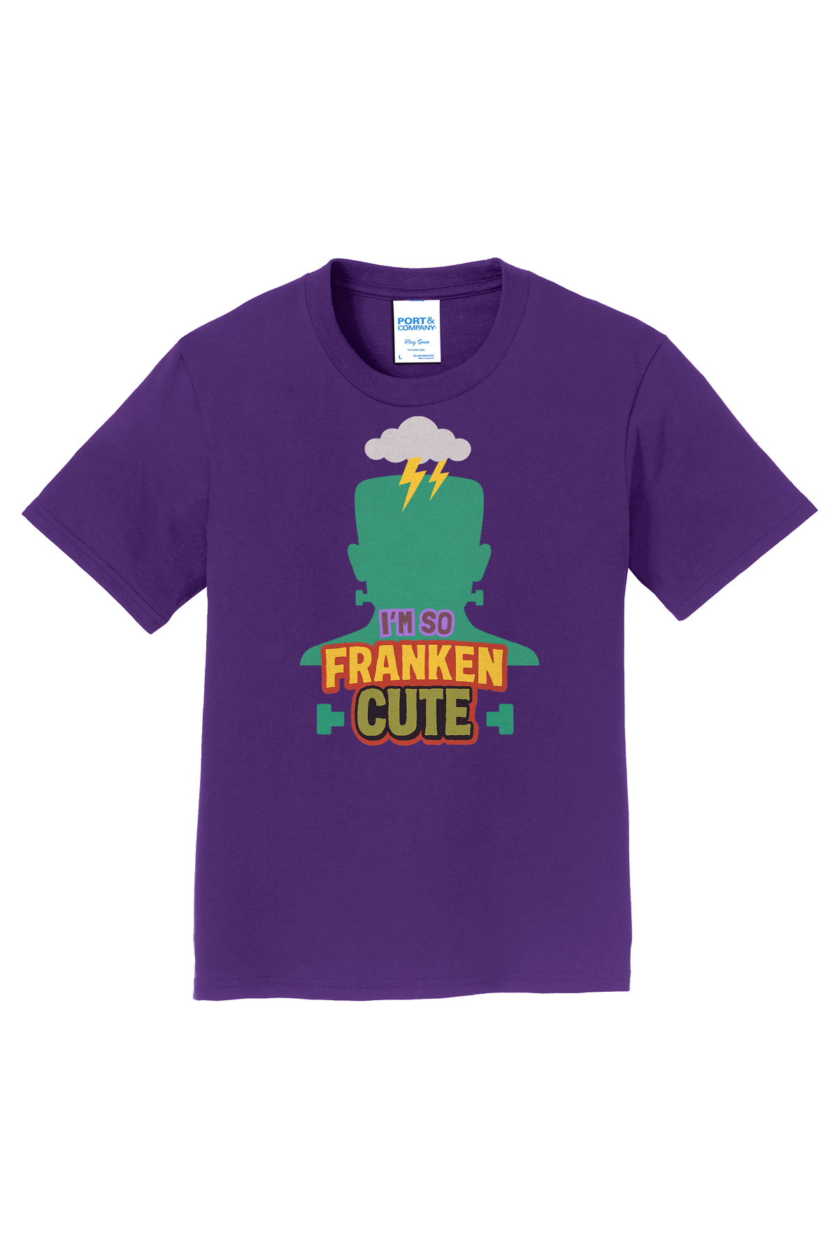 So Franken Cute Character T-Shirt - purple