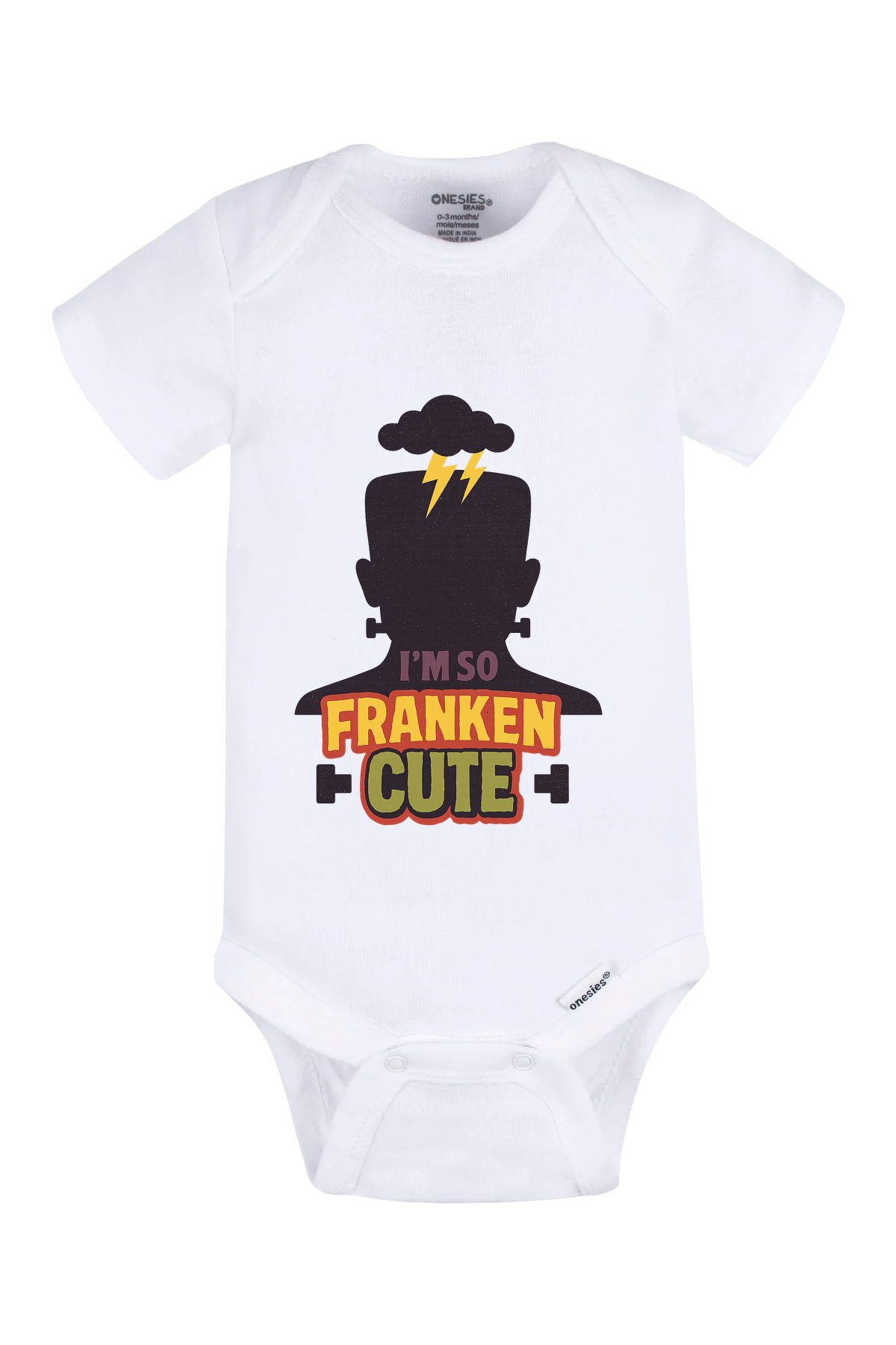 So Franken Cute Character Onesie - white
