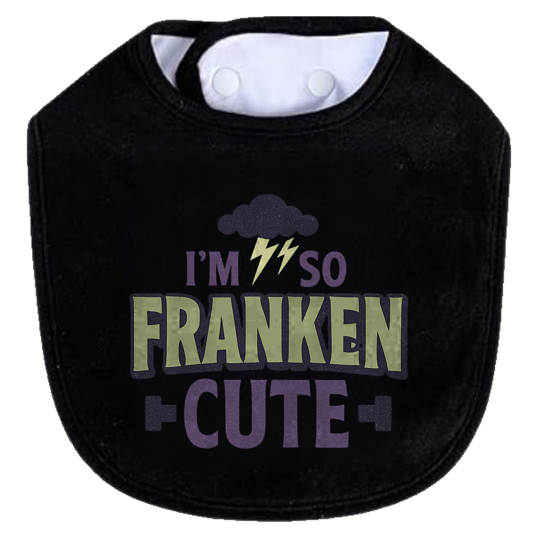 So Franken Cute Cloud Bib - white