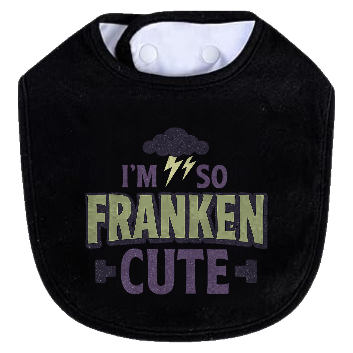 So Franken Cute Cloud Bib - black