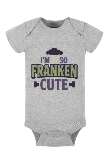 So Franken Cute Cloud Onesie - gray