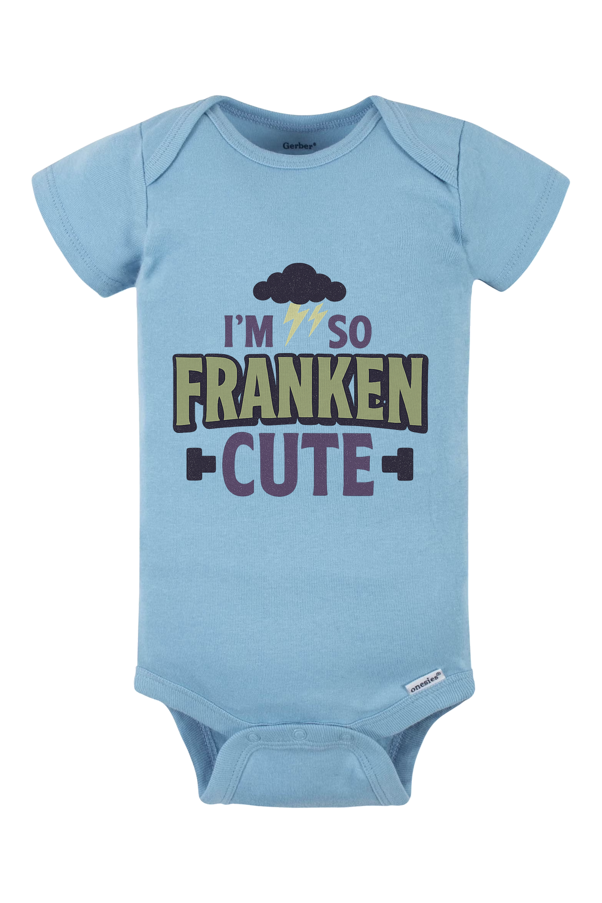 So Franken Cute Cloud Onesie - light blue