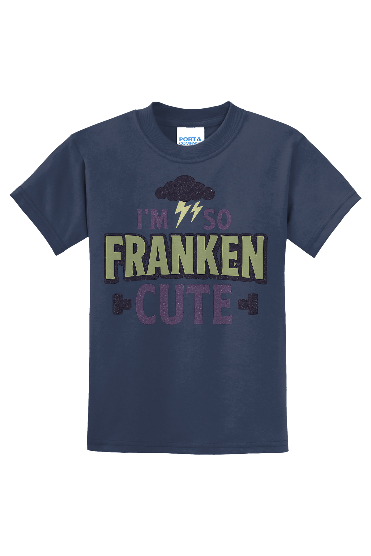 So Franken Cute Cloud T-Shirt - navy blue