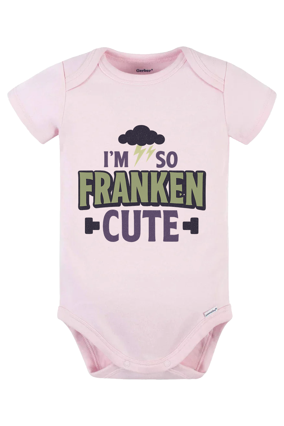 So Franken Cute Cloud Onesie - pink
