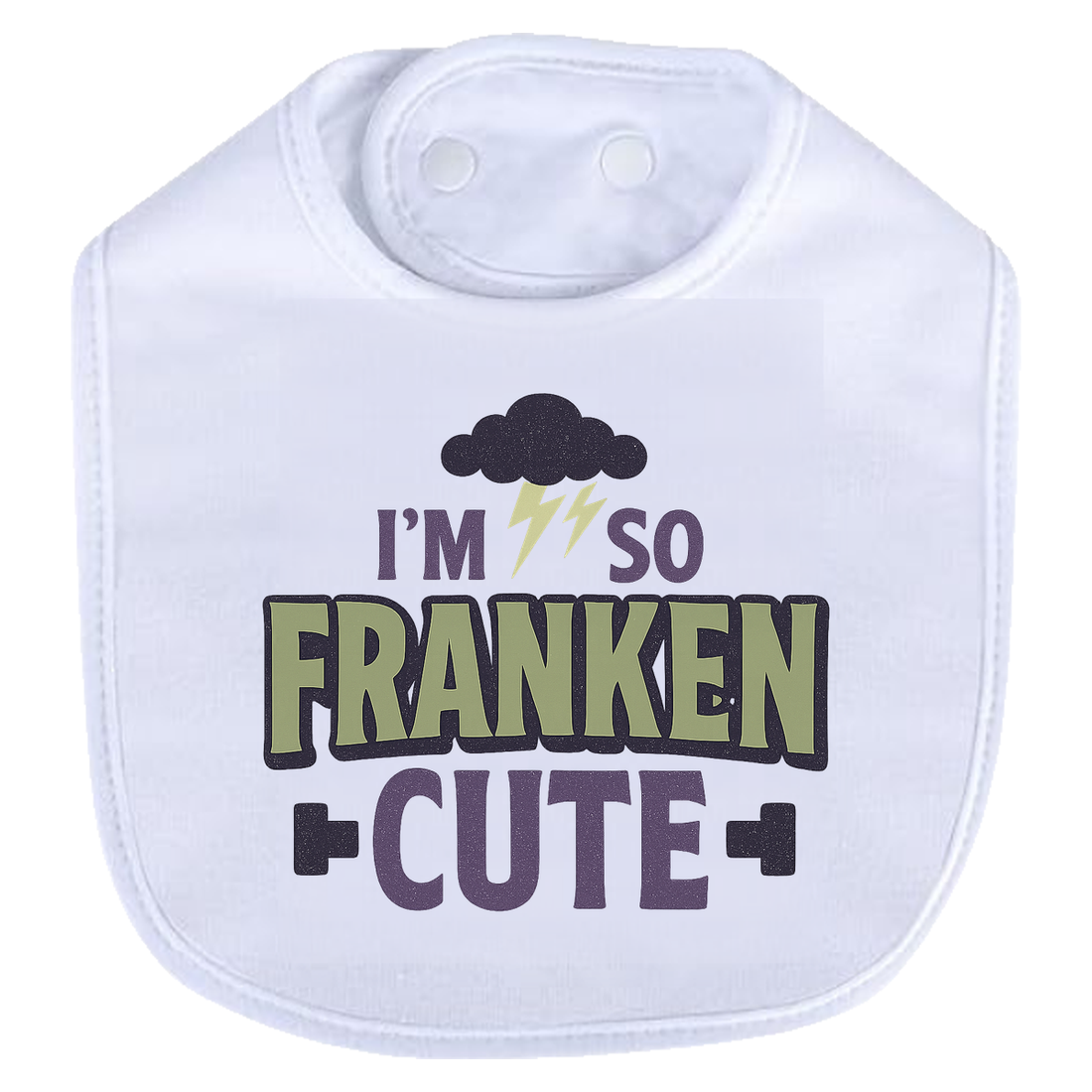 So Franken Cute Cloud Bib - gray