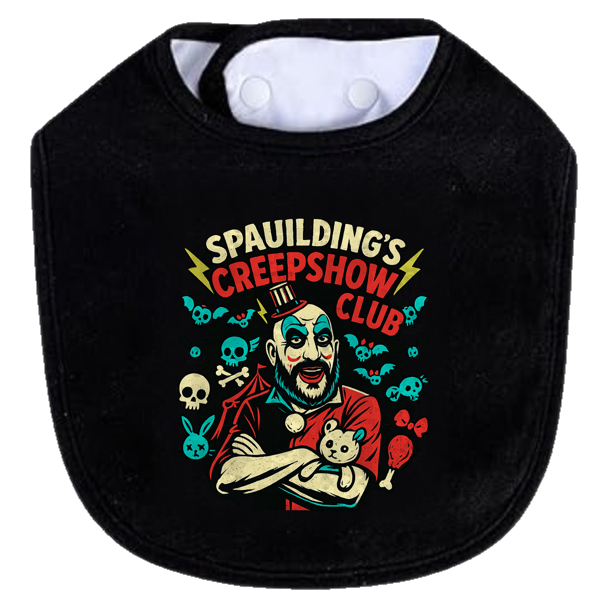 Spaulding Creep Show Club Bib - black