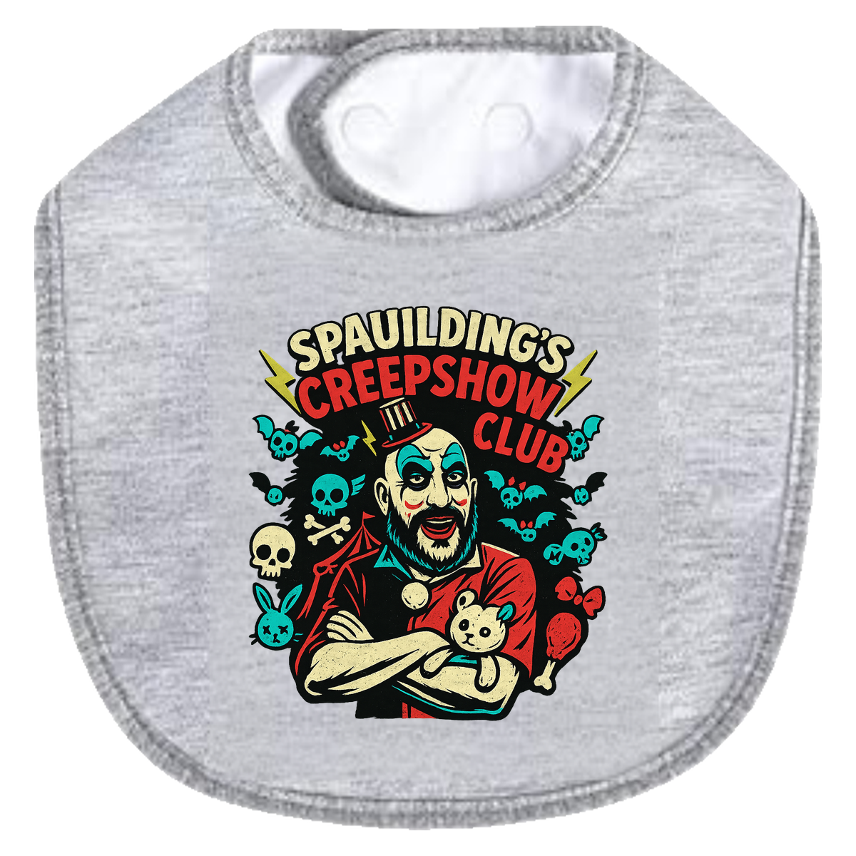 Spaulding Creep Show Club Bib - gray