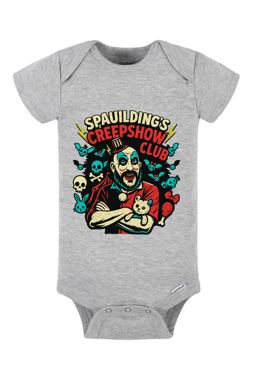 Spaulding Creep Show Club Onesie - gray
