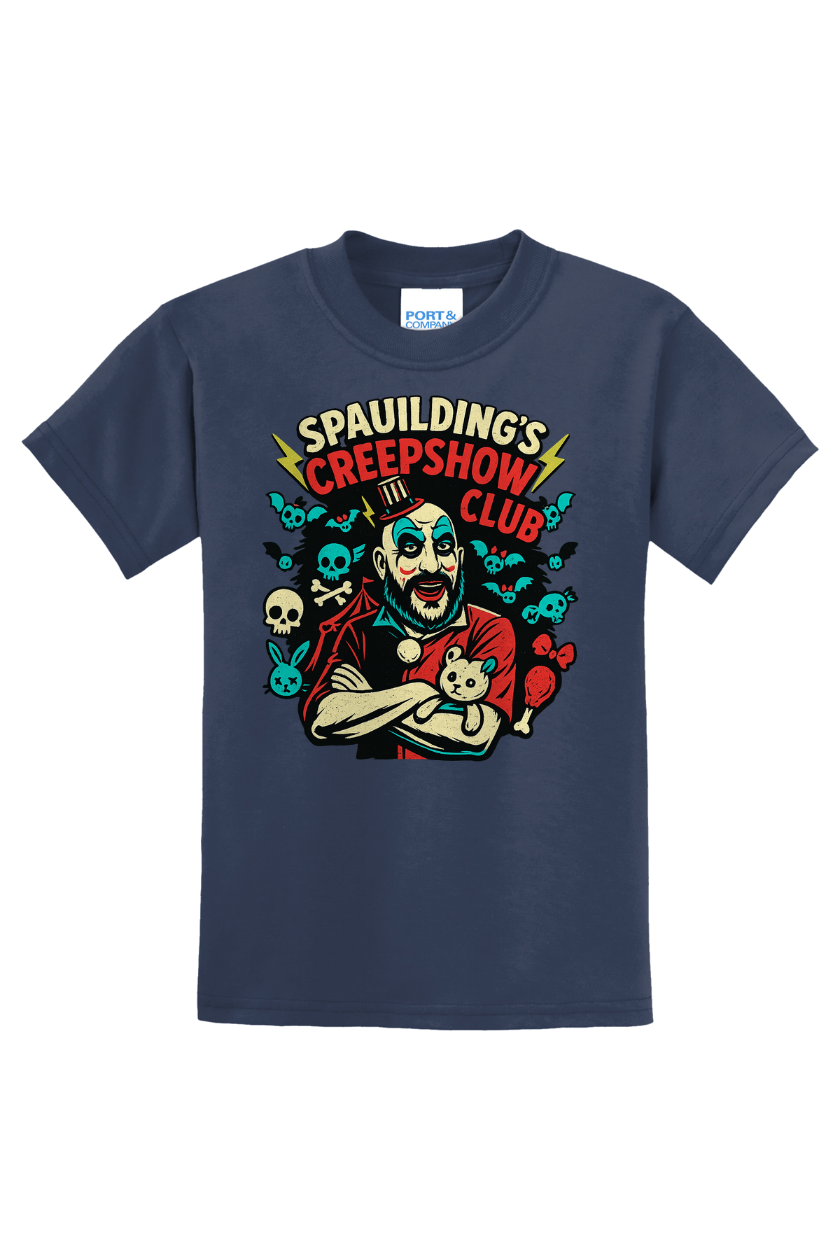 Spaulding Creep Show Club T-Shirt - navy blue