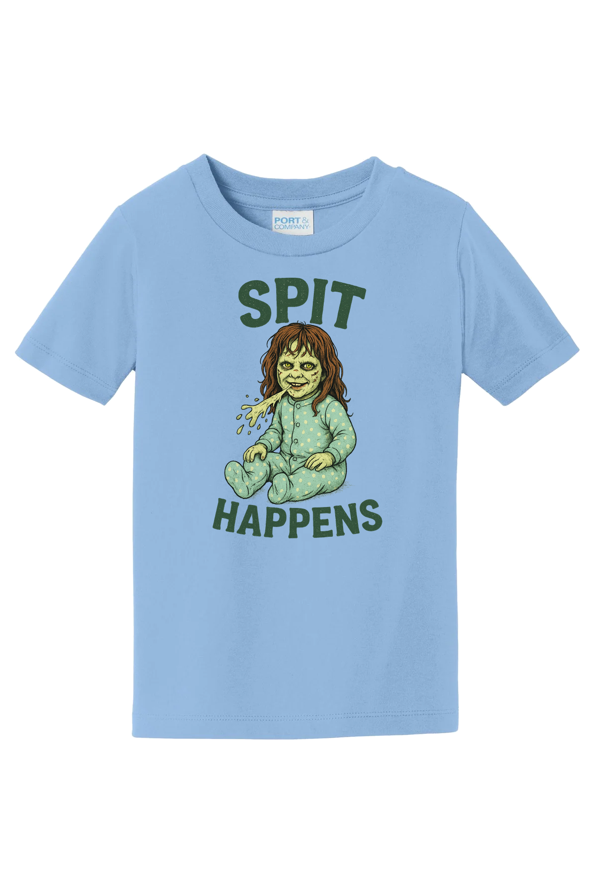Spit Happens T-Shirt - light blue
