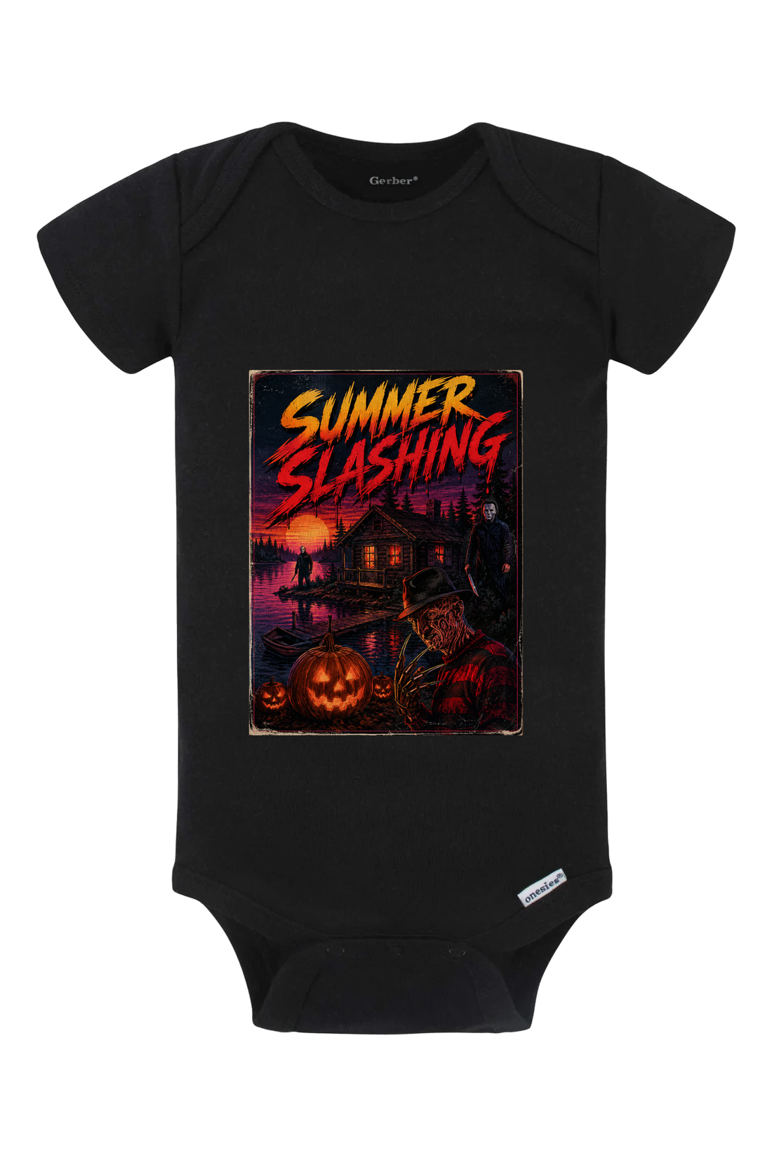Summer Slashing 2 Onesie - white