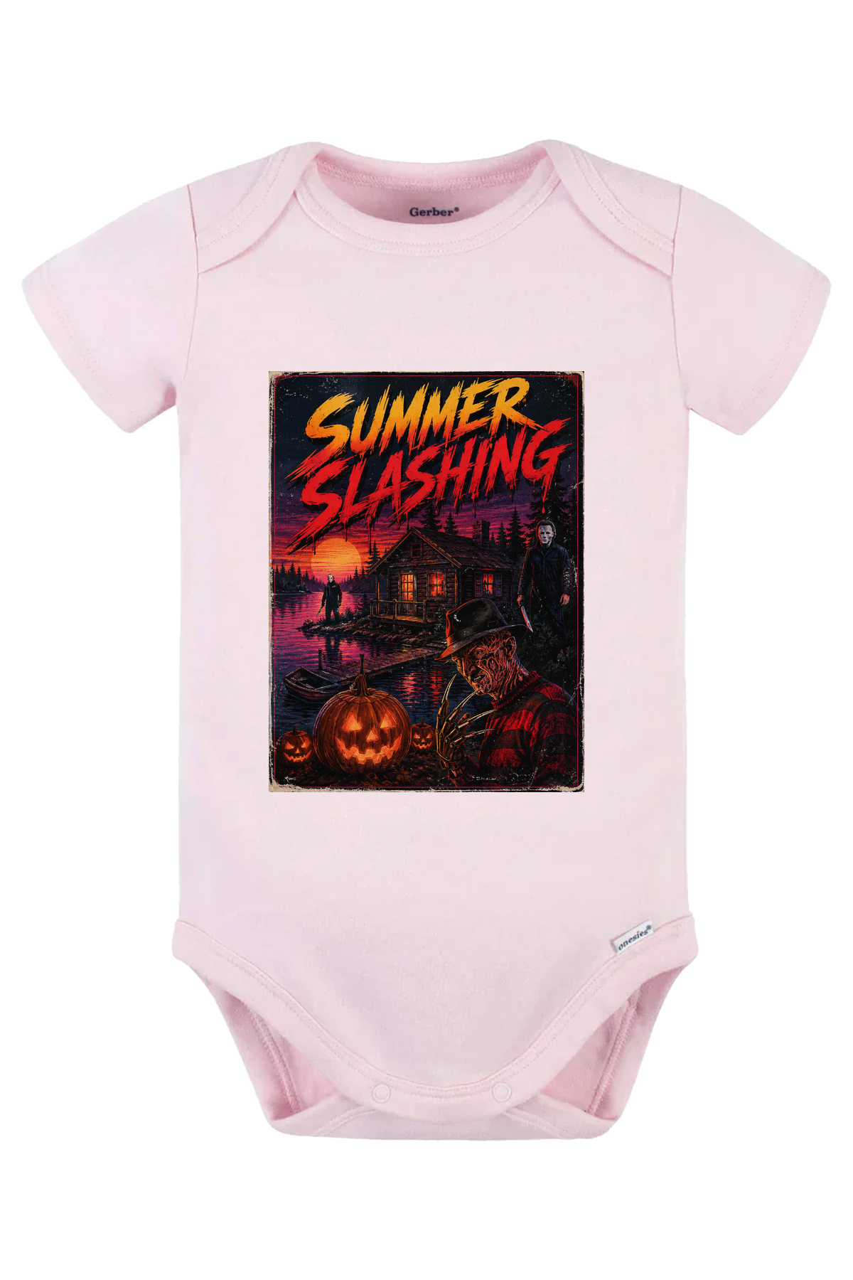 Summer Slashing 2 Onesie - pink