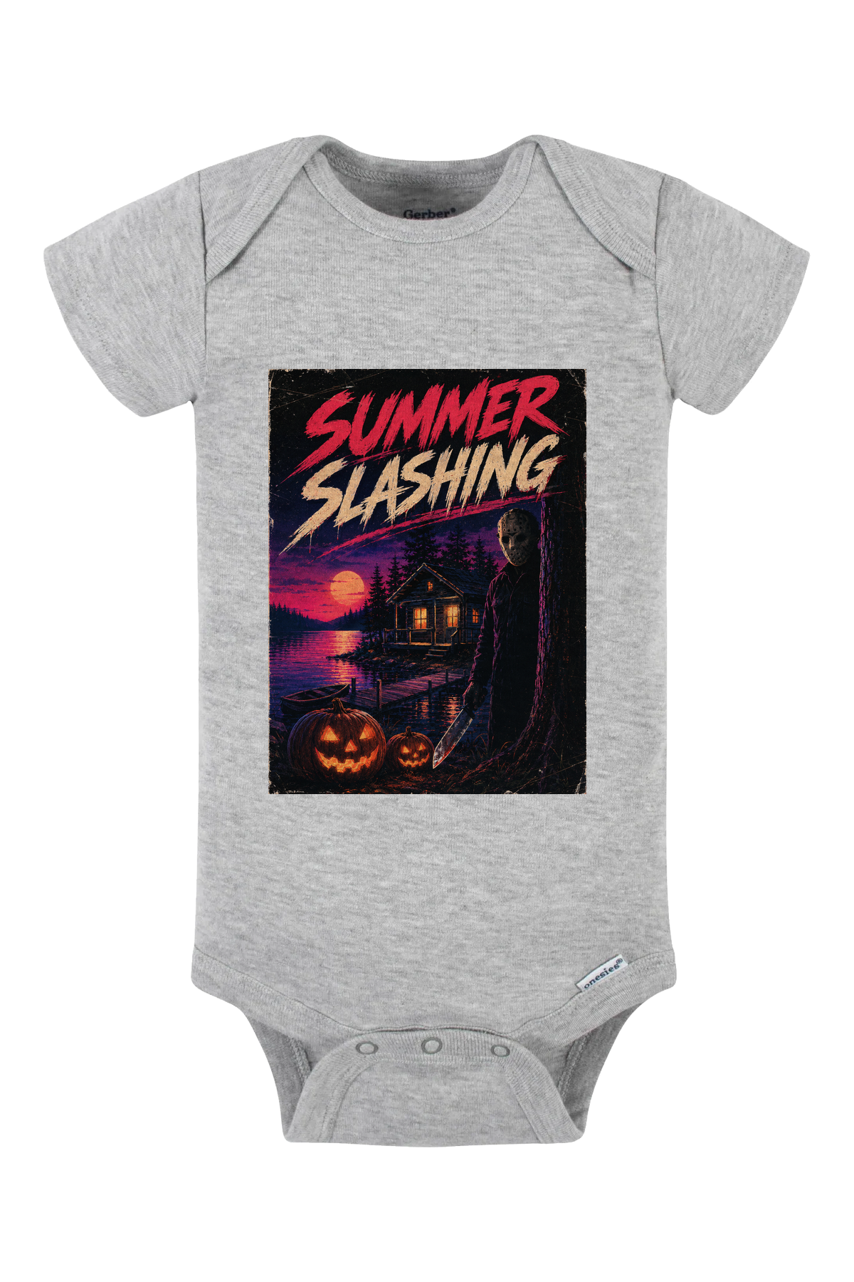 Summer Slashing Onesie - gray