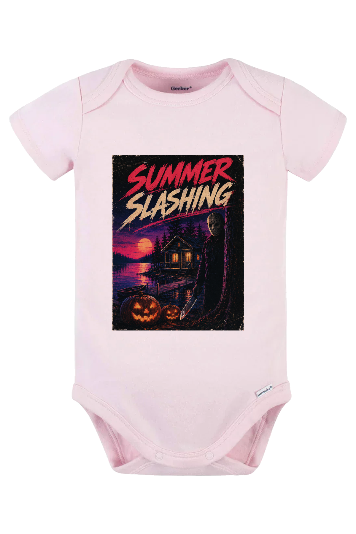 Summer Slashing Onesie - pink