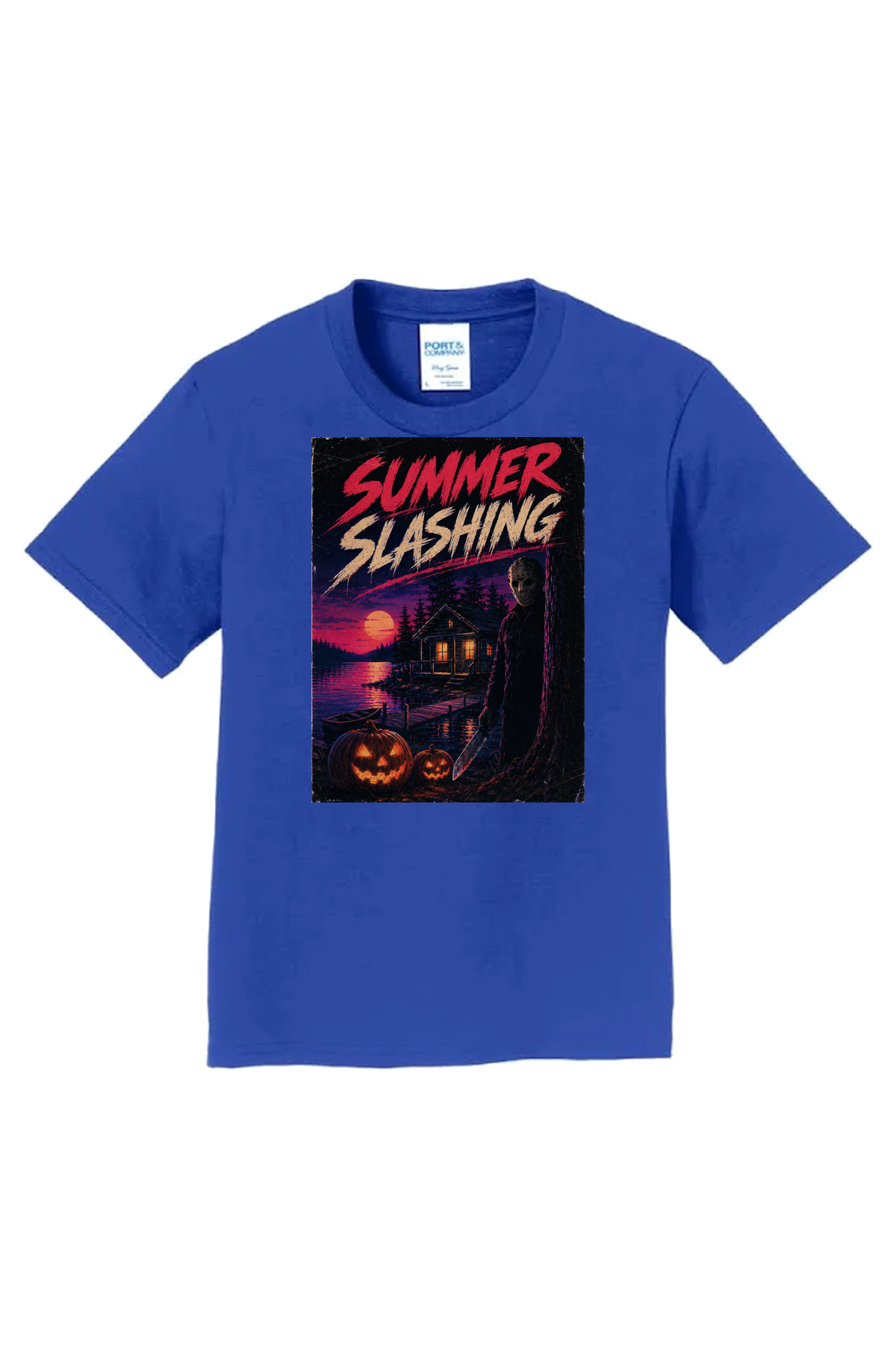 Summer Slashing T-Shirt - royal blue