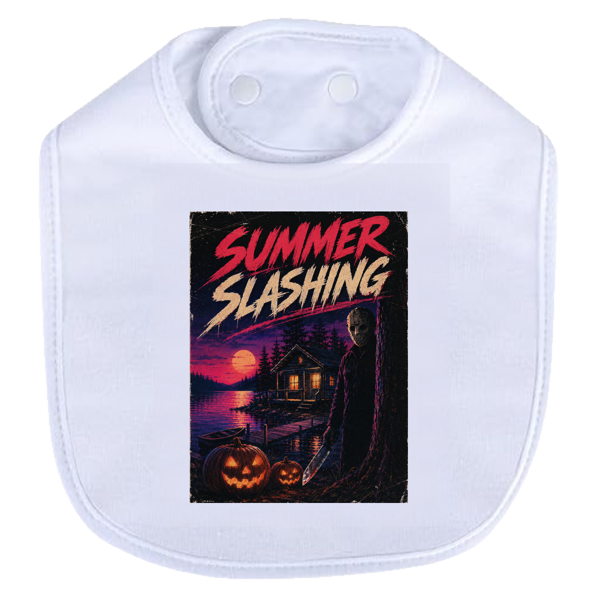 Summer Slashing Bib - white