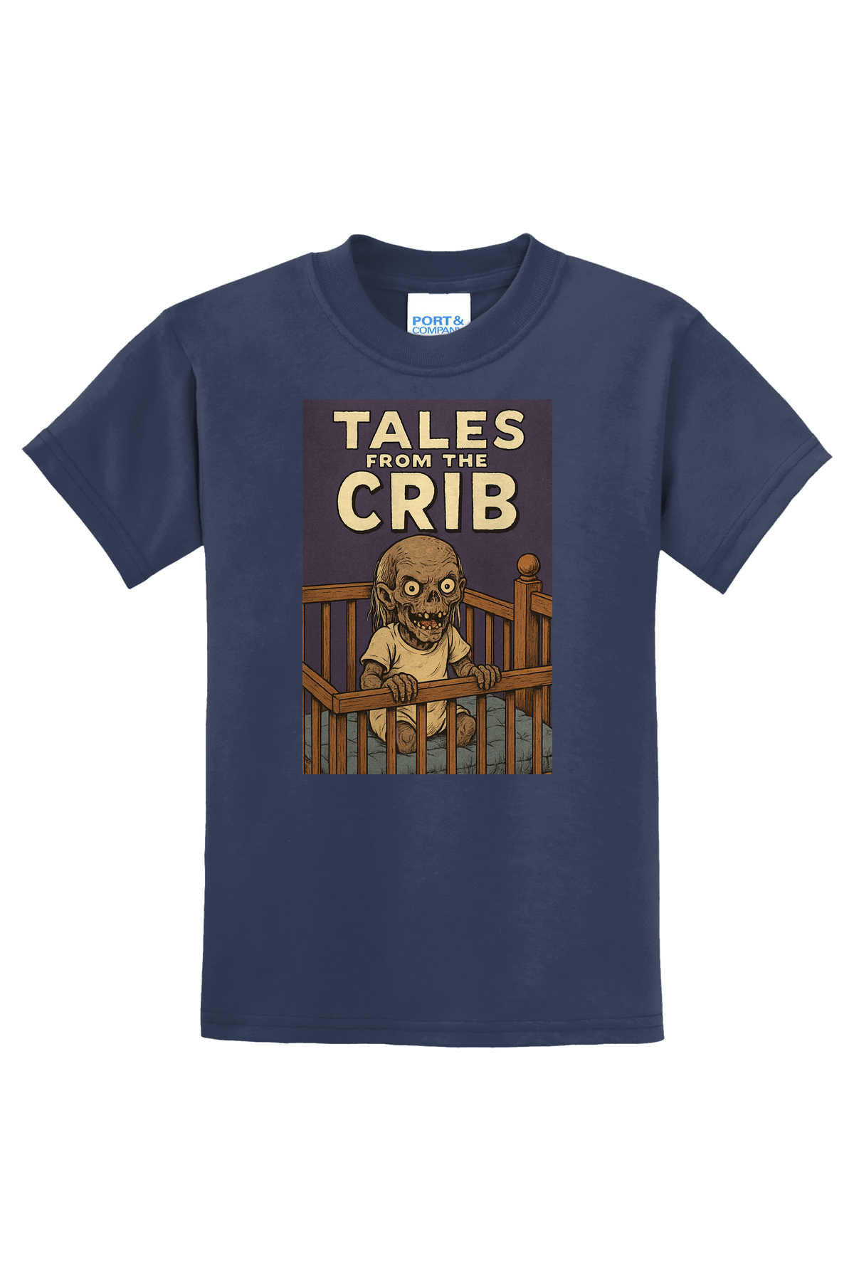 Tales Crib Comic T-Shirt - navy blue