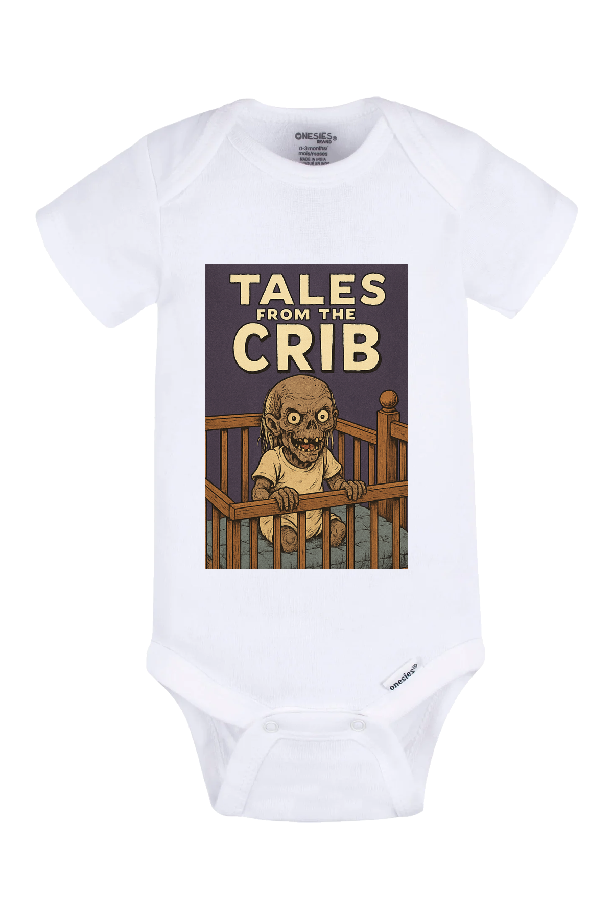 Tales Crib Comic Onesie - white