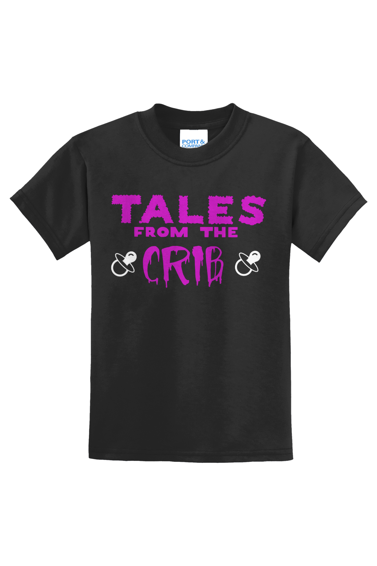 Tales From The Crib Purple T-Shirt - black