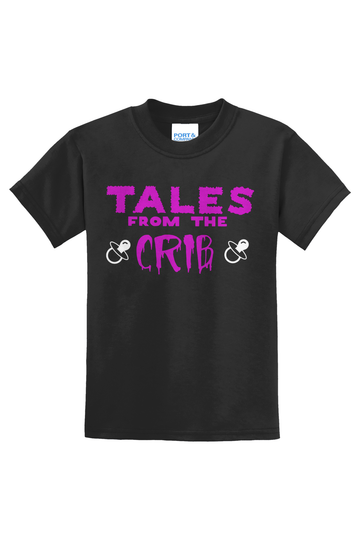 Tales From The Crib Purple T-Shirt - black