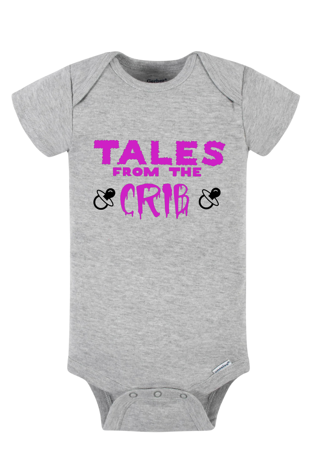 Tales From The Crib Purple Onesie