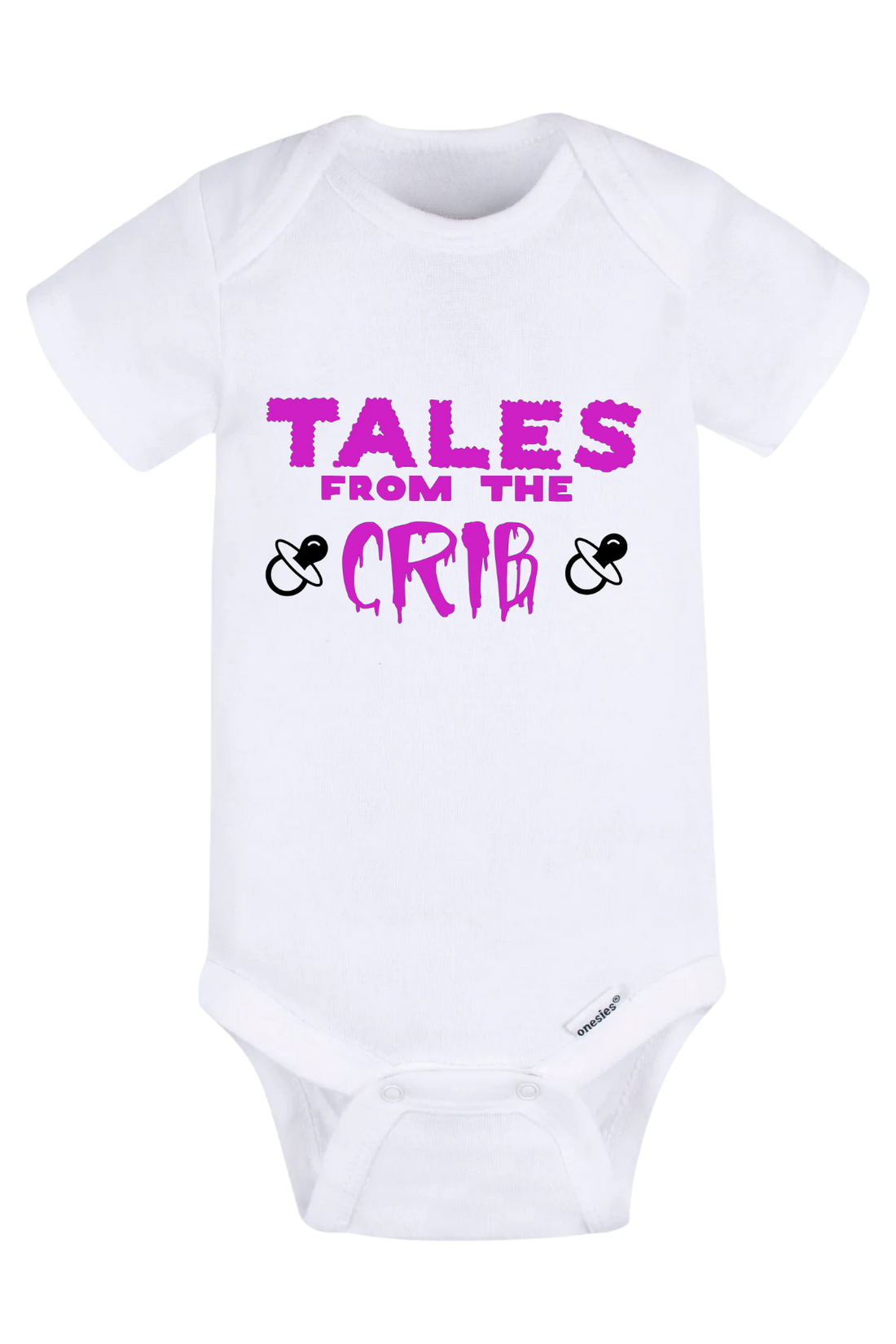 Tales From The Crib Purple Onesie