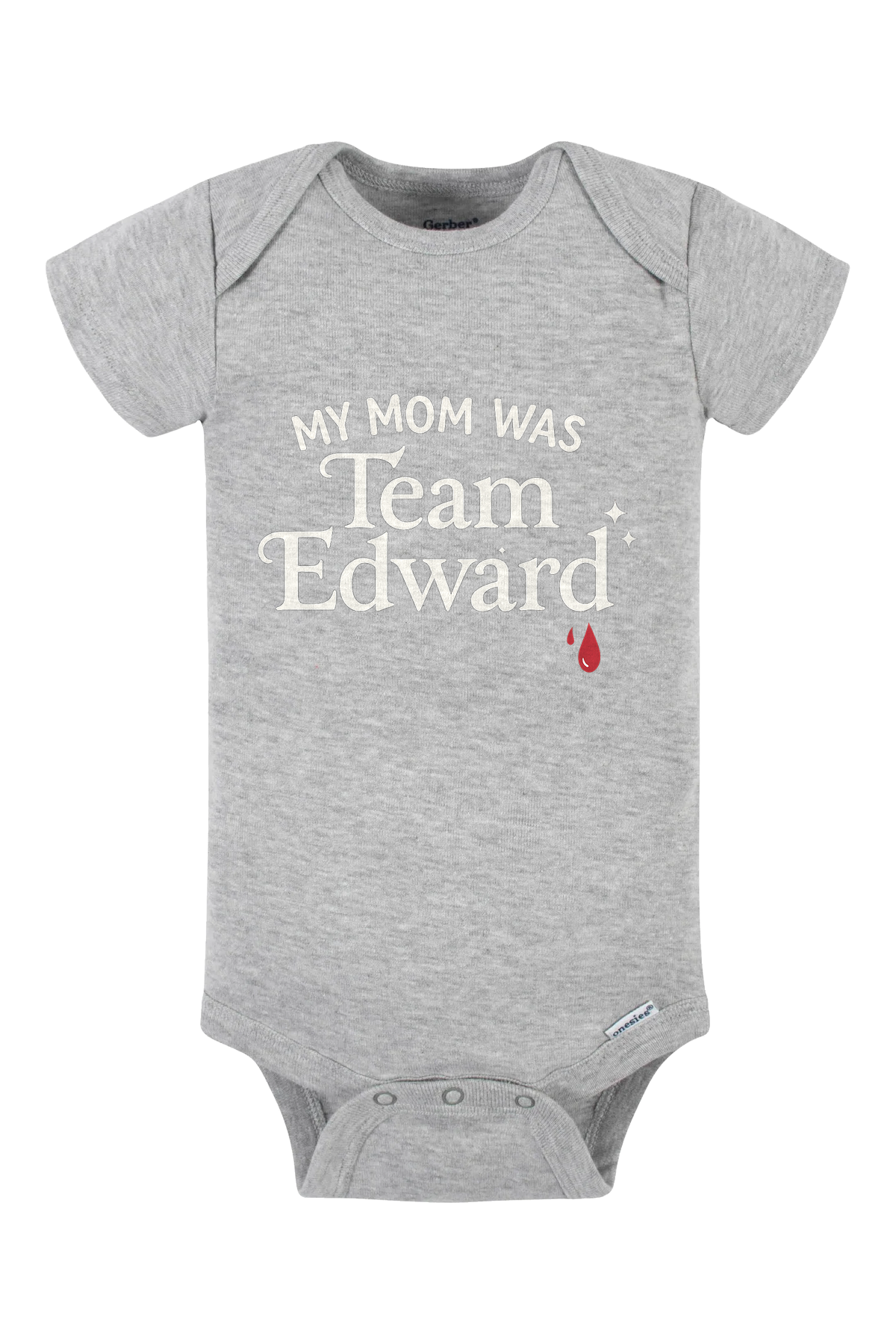 Team Edward Onesie - gray