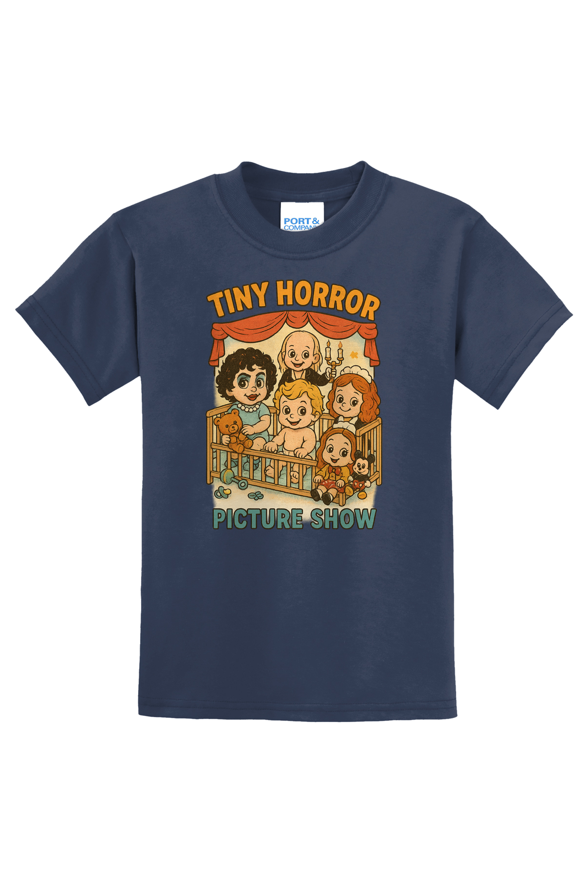 Tiny Horror Picture Show T-Shirt - navy blue